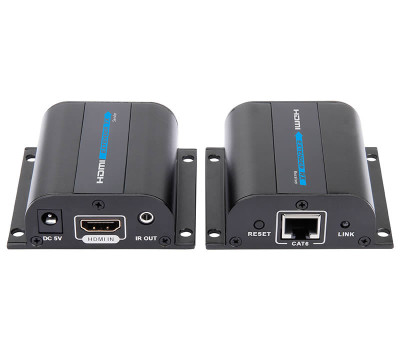 HDMI EXTENDER 60m (Передает аудио, видео и ИК-сигналы по одному кабелю LAN) FullHD 1080P, 3D, DTS-HD