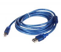 Cable USB 2.0 A-B 5m (экранированный) 1 Filtr High Quality For Printer HP