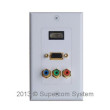 Розетка HDMI 1port+RCAx3+VGA (лицевая часть) + вставка HDMI F/F+RCAx3+VGA 115x70mm HD05-B Розетка HDMI 1port+RCAx3+VGA (лицевая часть) + вставка HDMI F/F+RCAx3+VGA 115x70mm HD05-B
