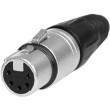 Разъём XLR-F (мама) 5pin (для пайки)