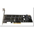 PCI-Express 3.0 до NVME M.2 NGFF SSD 110mm M_Key и B_Key PCIe M2 Riser Card;11