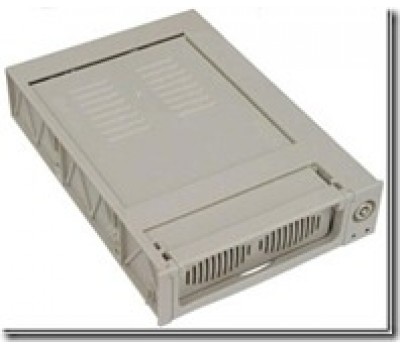 Mobile Rack IDE DMA 66/100/133, 2 Fan, 80pin/Keylock, internal (White)