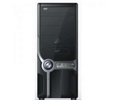 ATX Midi Tower SCS-QH-618 (Silver-Bllack) USB,Audio front panel Без Б.П. СОБРАННЫЙ + Air Pack
