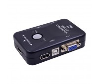 Свитч KVM Switch 2 port USB 2.0, 1920*1440, 250MHz;17