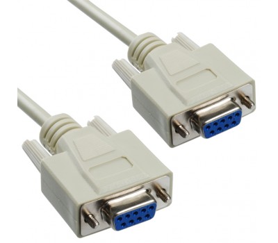 DB9 F/F Cross (2-3, 3-2) Cable COM (RS-232) 9pin (мама-мама) 1,5m