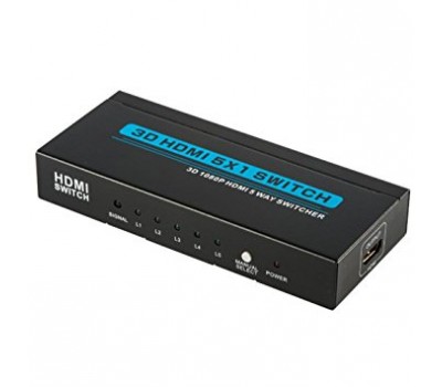 HDMI Switch 5x1 + Remote Control + External IR + Power Supply