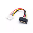 Кабель SATA-MOLEX Cable Power 15cm x1 (Блок питания SATA/m на MOLEX/m устройство);16