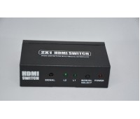 Свитч (разделитель сигнала) HDMI Switch 2x1 + Remote Control + Power Supply