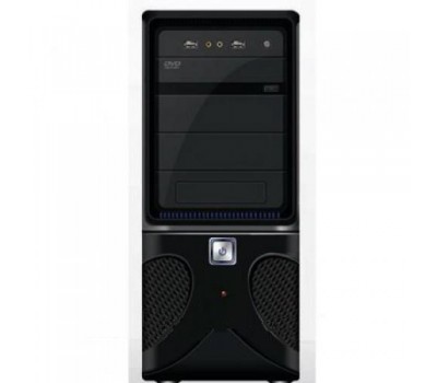 ATX Midi Tower SCS-QH-808 (Black) USB,Audio front panel Без Б.П. СОБРАННЫЙ + Air Pack