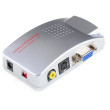 VGA to TV Video Converter, (вход и выход VGA+выход Video,S Video)+кабельVGA,RCA,S-Video,USB-Power;18