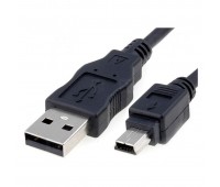 Cable USB Type A - mini USB 1.8m  1mini USB 5pin, 2 filtrs,  для цифровых  камер