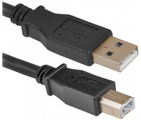 Cable USB 2.0 A-B 1.8m 1 фильтр KUYIA черный