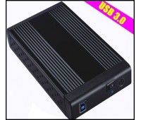 Mobile Rack 3.5" External USB 3.0 to SATA HDD+power supply Black 351U