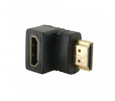 HDMI (f) - HDMI (m) Переходник г-тип Gold-Plated