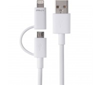 Кабель 2 in 1 2IN1 CHARGE CABLE FOR IPHONE AND SAMSUNG (кабель для зарядки телефона от USB)