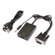 VGA to HDMI Adapter MINI, (вход VGA + Audio L/R Jack, выход HDMI) USB Power;8