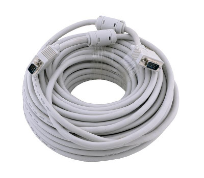 Кабель VGA Cable 15m/15m (папа-папа) 30m HighQuality 8mm Серый CU-медный (2 фер. кольца) Кабель VGA Cable 15m/15m (папа-папа) 30m HighQuality 8mm Серый CU-медный (2 фер. кольца)