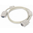 Кабель VGA Cable 15m/15m (папа-папа) экранированный  1.8m High Quality 8mm белый (1 фер. кольцо)