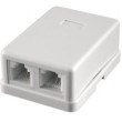 Розетка телефонная RJ-11 2 port;33