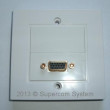 Розетка VGA-1port (лицевая часть) + вставка VGA F/F 86x86mm HD09-A