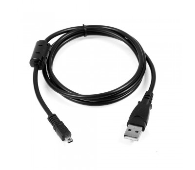 Кабель Cable USB Type A - Mini USB 8pin 1.2m, 1 filtrs,  для цифровых  камер