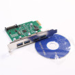 PCI-Express card to USB 3.0 5Gbps 4 ports VL805 Power SATA;11