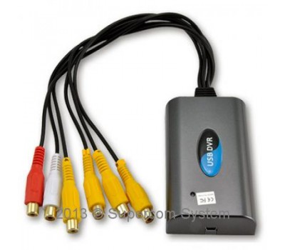 4-х канальный mini-USB 2.0 DVR audio/video recording.  Video*4, Audio*2, PAL/NTSC, MPEG4