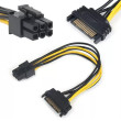 Кабель Cable converter power supply 15cm  "SATA/m" на VIDEO 6pin (питания для видеокарты);16
