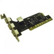 PCI card to USB 2.0 480Mbps 4 ports (3-Ext., 1-Int) Chip NEC D720102GC + CD