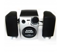 Колонки 2,1 Super Woofer Speakers, 5W 60Hz-200Hz + 3W*2=6Watt 200Hz-16000Hz, PA-8202
