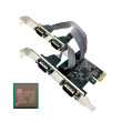 PCI-Express card to RS232 (COM) x 4port, ASIX AX99100;13 PCI-Express card to RS232 (COM) x 4port, ASIX AX99100;13