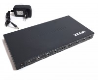Сплиттер HDMI Splitter 8 port High Resolution FullHD 1080P, 4Kx2K, 3D, DTS-HD Dolby + Power Supply