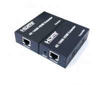 HDMI EXTENDER 100m (удлинитель по LAN) EDID 4K and 1080P Switch button + Power Supply