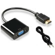 HDMI to VGA Adapter + Audio, (вход HDMI, выход VGA + звук) Cable Jack в комплекте;17