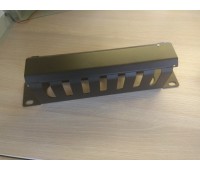 Органайзер для шкафа 10 ” (254mm), 8 колец 1U, Cable manager metal 7 holes