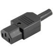 Вилка разборная прямая IEC320-C13 10A 250V Съемный разъём;46