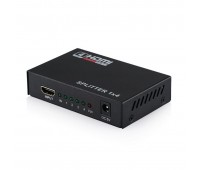 Сплиттер HDMI splitter 4 port ver.1.4, 1080P, 4Kx2K 3840x2160, 3D, DTS-HD, HDCP + P.S.;13