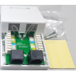 Розетка сетевая в сборе настенная 2 порт, RJ-45 CAT.5e (LAN) 60x62,5x26mm