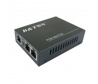 Сетевой коммутатор PoE Switch 10/100Mbps 2port+1UTP, IEEE802.3af, DC in 52v+PowerSupply BT-6003FE