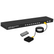 Свитч KVM Switch 8 port USB 2.0, 1920-1440 250MHz  810UK + Пульт (Remote control) для управления;17