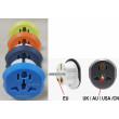 Адаптер-переходник Универсальный All-In-One (AU / UK / US / EU евровилка) to EURO 4 Color