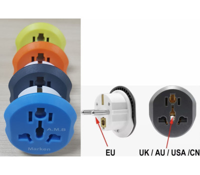 Адаптер-переходник Универсальный All-In-One (AU / UK / US / EU евровилка) to EURO 4 Color Адаптер-переходник Универсальный All-In-One (AU / UK / US / EU евровилка) to EURO 4 Color