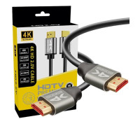 Кабель HDMI-HDMI 1.5m Gold-Plated 4K Ultra HD 2.0V ПВХ BOX