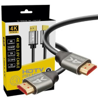 Кабель HDMI-HDMI 5m Gold-Plated 4K Ultra HD 2.0V ПВХ BOX