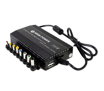 Notebook, Monitor Universal Power Invertor 12-24v 120w (Универсальный, 8 переходников, USB-out 2A)