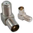 Коннектор TV-Connector M-(папа) Г-образный - с резьбой для F Connector